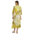 thumbnail image 4 of Bimba Womens Printed Rayon Cover-Up Caftan Long Kimono Maxi Dress Side Split Beach Kaftan Dress, 4 of 7