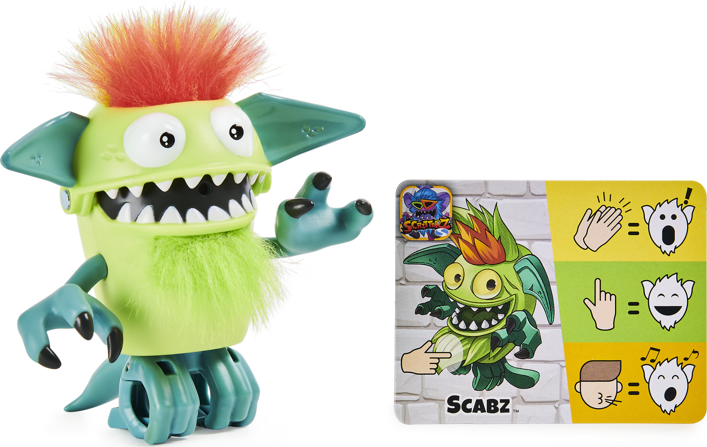 Scritterz, Scabz Interactive Collectible Jungle Creature Toy with Sounds and Movement, for Kids Aged 5 and up - image 4 of 10
