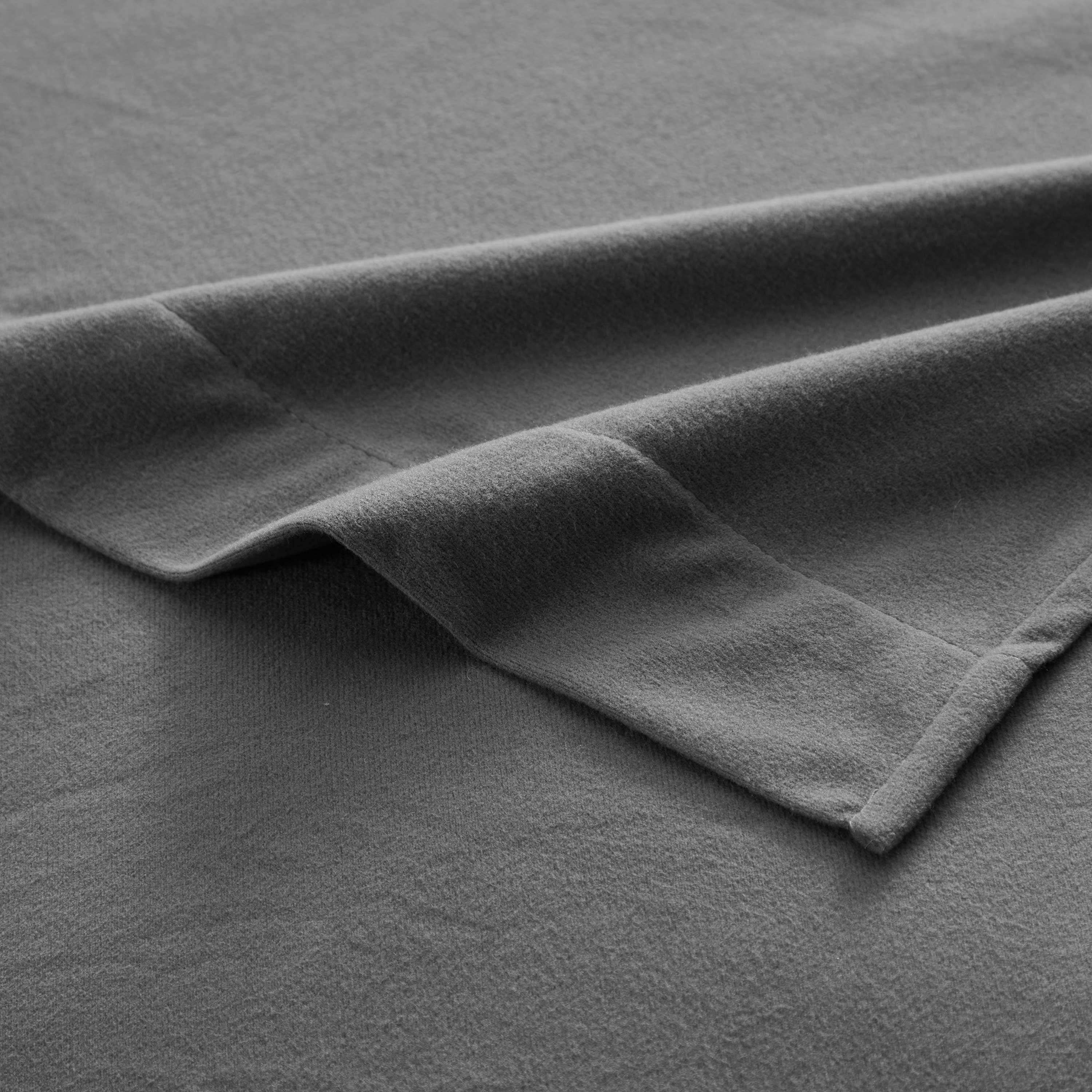 Sweet Home Collection Flannel Sheet Set Gray Queen