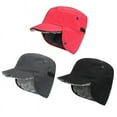 thumbnail image 2 of Chapeau d'Hiver Chaud avec Cache-Oreilles, Casquette à Visière, Trappeur de Bas, Imperméable, Unisexe-Noir, 2 of 4