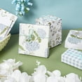 thumbnail image 2 of AUR Floral Wrapping Paper, Blue Hydrangea Flowers & Gingham Check, 4 Different Design for Wedding, Bridal Shower, Mother's Day, Birthday, 12 Folded Sheets, 27.5 x 19.6 inches Per Sheet, 2 of 9