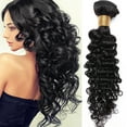thumbnail image 1 of SEGO Brazilian Deep Wave Curly Human Hair Bundles Loose Wave 100% Unprocessed Virgin Hair Kinky Curly Hair Extensions Natural Black, 1 of 8