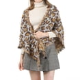 thumbnail image 3 of Coofit Winter Scarf Leopard Print Artificial Wool Blanket Scarf Shawl Scarf for Ladies, 3 of 10