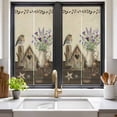 thumbnail image 2 of Vintage Flowers Window Privacy Film, Birds Retro Art Elegant Farmhouse Rustic Static Cling UV Sun Blocking Heat Control Window Tint Day and Night, Non-Adhesive One Way Privacy Cover 17.7''x39.3'', 2 of 7