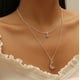 thumbnail image 4 of Collar para mujer, joyería para mujer, joyería para mujer, collar europeo y nuevo de doble capa, colgante femenino, 4 of 5