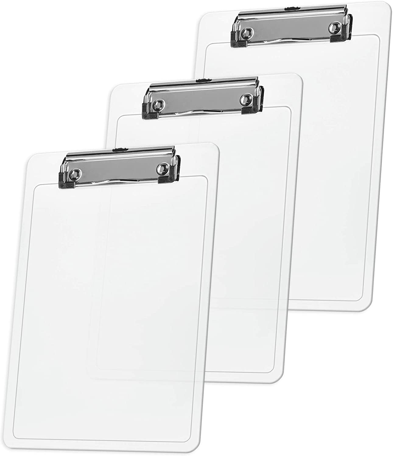 Acrimet Clipboard Memo Size A5 (23,5 cm x 16 cm) Low Profile Clip