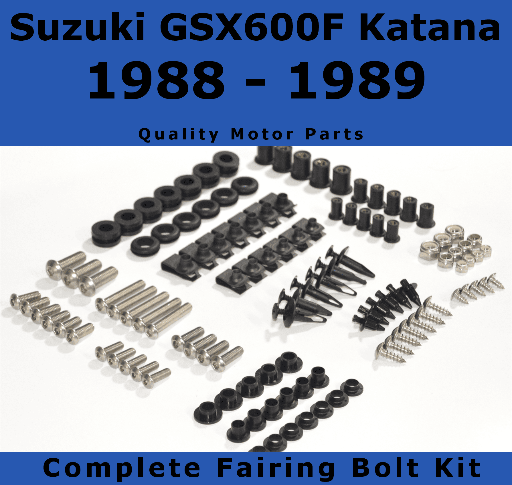 Full Fairing Bolts Kit Nuts Bodywork Screws Fit For Suzuki KATANA 600/750 98-06