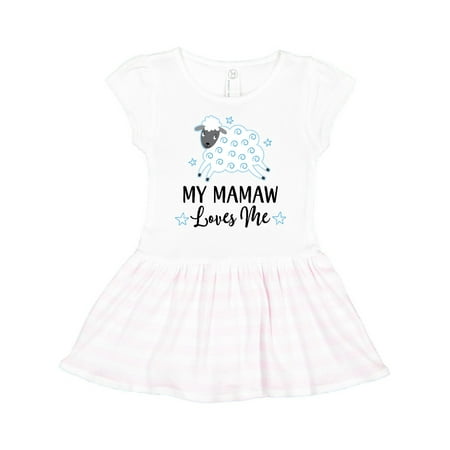 

Inktastic Mamaw Loves Me Grandson Boy Lamb Gift Toddler Girl Dress