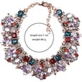 thumbnail image 3 of Collier Bavoir Déclaration Collier en Verre Coloré Collier Ras du Cou en Cristal pour Femmes Accessoires de Mode, 3 of 6