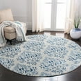 thumbnail image 2 of SAFAVIEH Martha Stewart Topher Floral Area Rug, Cream/Blue, 8' x 8' Round, 2 of 7