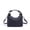 black, variant on Genuine Cowhide Women Mini Hobo Bag, Purple Pebbled Leather Crossbody Shoulder Bag