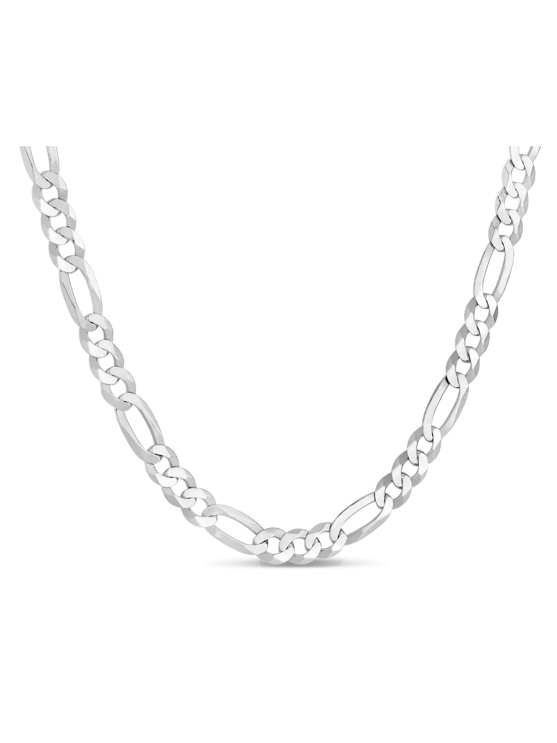 4.5MM Figaro Link Chain Necklace 925 Sterling Silver 3MM 3.5MM 4MM Silver Figaro Link Necklace for Men and Women18-30