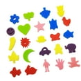 thumbnail image 3 of Esponjas de pintura 24x, esponja artesanal de pintura para niños, formas de pintura de esponja coloridas lavables herramientas de dibujo, 3 of 8