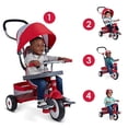 thumbnail image 2 of Radio Flyer 4-in-1 Stroll 'N Trike, Toddler Trike, Red Tricycle for Ages 1-5, Toddler Bike, 2 of 5