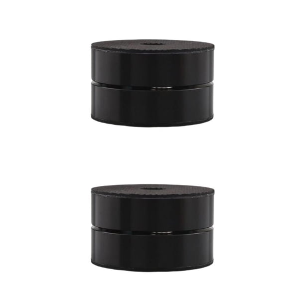 sweethay Speaker Shock-Absorbing Pad Aluminum Alloy CD for Electronics Player 2piezas Negro