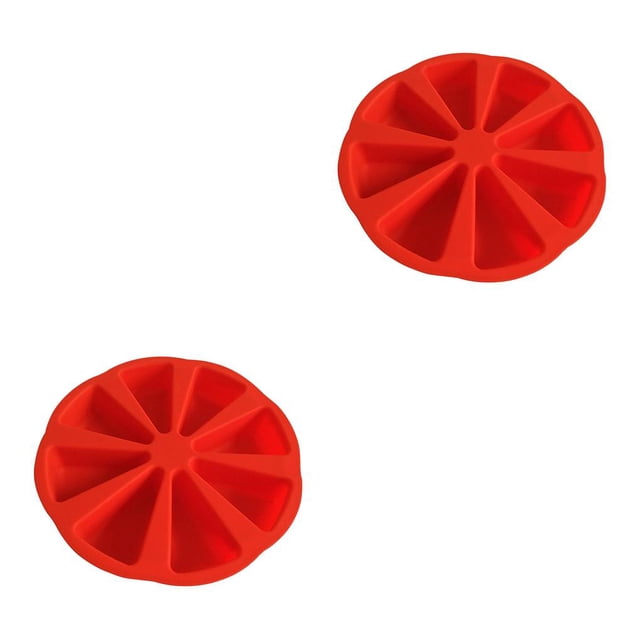 Monstrate Molde de silicona para pasteles de 8 cavidades, molde para pasteles, herramientas para hornear, molde para pasteles, horno, pan, Pizza, molde Rojo 2piezas Monstrate CBP156422