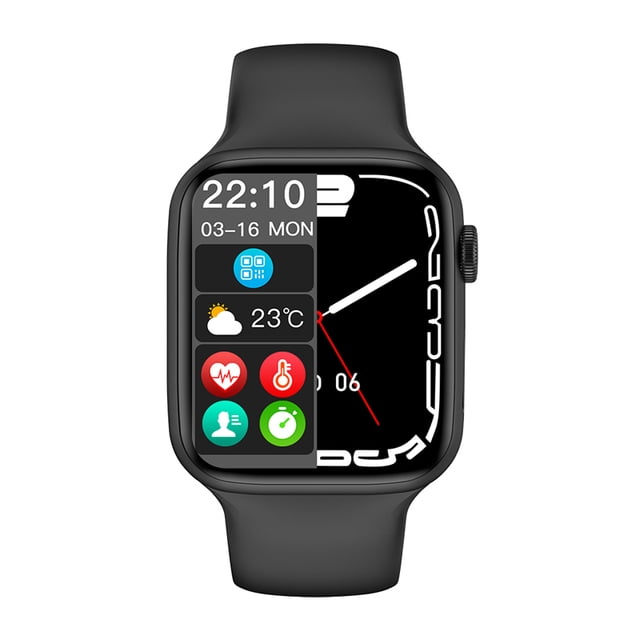 2022 New Pro Smart Watch Series 7 Wireless Bluetooth Call Screen PIN Lock Smartwatch Support Siri NFC ,Smart Watch for Android,Original Box(Black) - Walmart.com