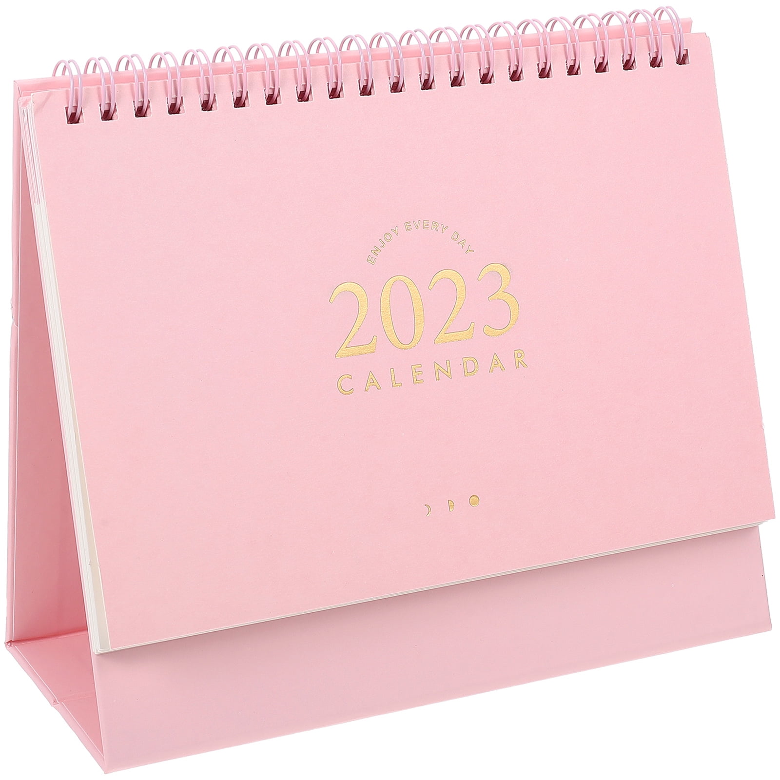 Calendar Desk Standing Desktop Monthly Mini Table 2023 Planner