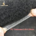 thumbnail image 5 of LYRICAL HAIR Thin Skin Toupee for Men Brazilian Human Hair Replacement Systems 0.06MM Skin PU Mens Hair Units Curly Wavy Male Hair Prosthesis, 5 of 7