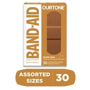 Band-Aid Brand Ourtone Adhesive Bandages, BR45, 30 Count