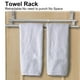 thumbnail image 4 of Toallero de Baño Jadeshay Estante Retráctil Acero Inoxidable Barra Doble 40 cm, 4 of 7