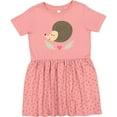 thumbnail image 3 of Inktastic Hedgehog Lover Girls Girls Toddler Dress, 3 of 5