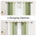 thumbnail image 3 of XWZO Green Sheer Curtains Set of 2, Gradient Semi Sheer for Living Room Bedroom Cafe Windows, 52 x 72 Inch Length, Olive Green, 3 of 8
