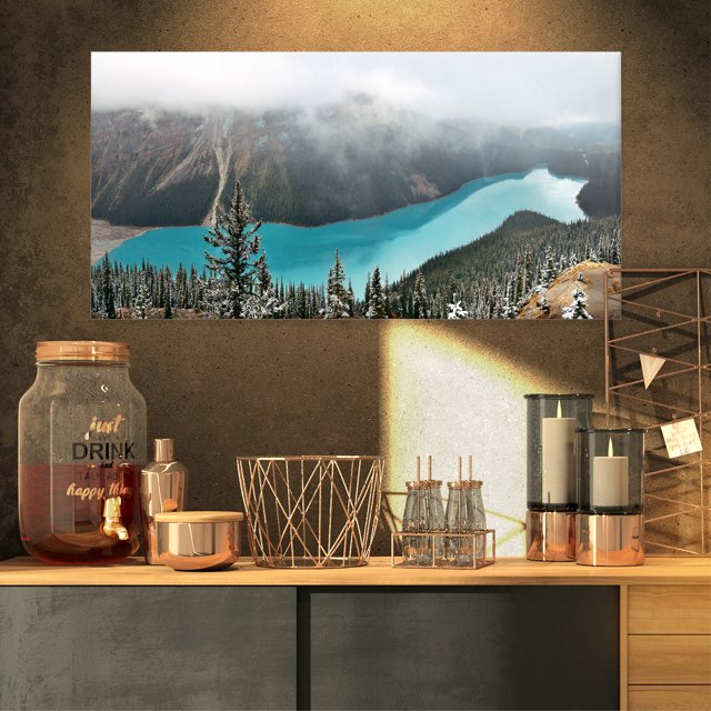 Beautiful Petyo Lake Panorama - Landscape Artwork Canvas