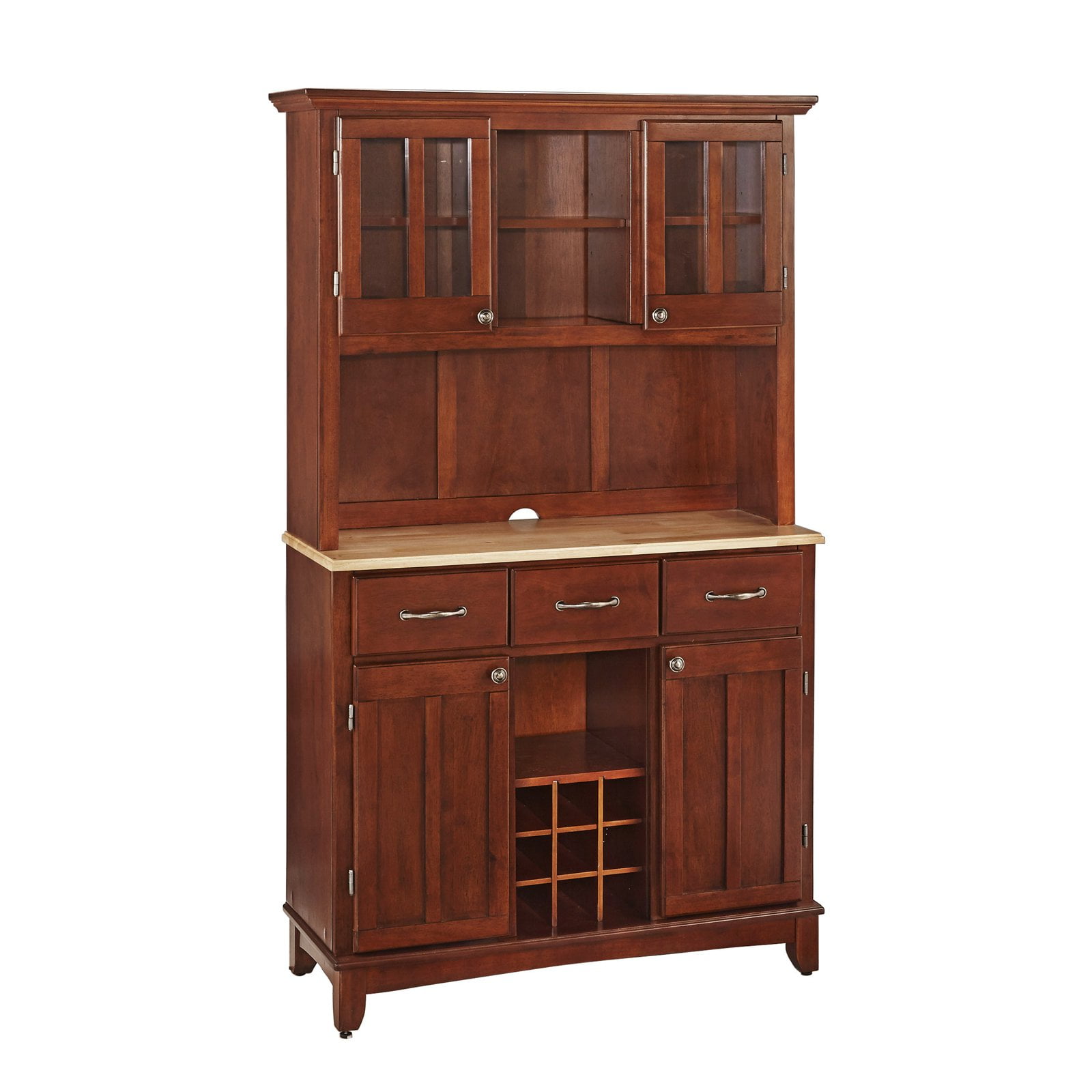 Home Styles Large Buffet & Two-Door Hutch, Cherry Finish ...