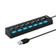 thumbnail image 1 of Hub USB 2.0 de 7 puertos, interruptores individuales, indicadores LED, Plug&Play, para ampliación de portátiles/dispositivos, 1 of 6