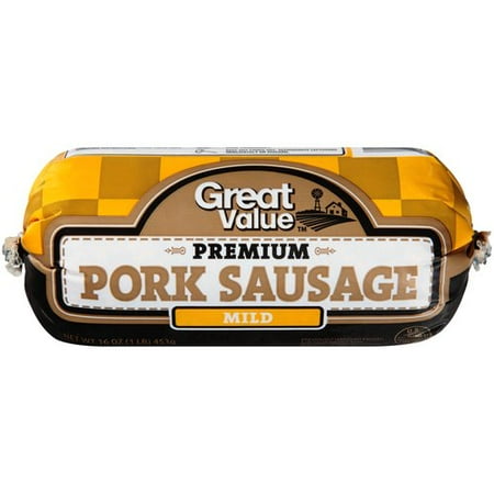 Great Value Mild Pork Sausage, 16 oz