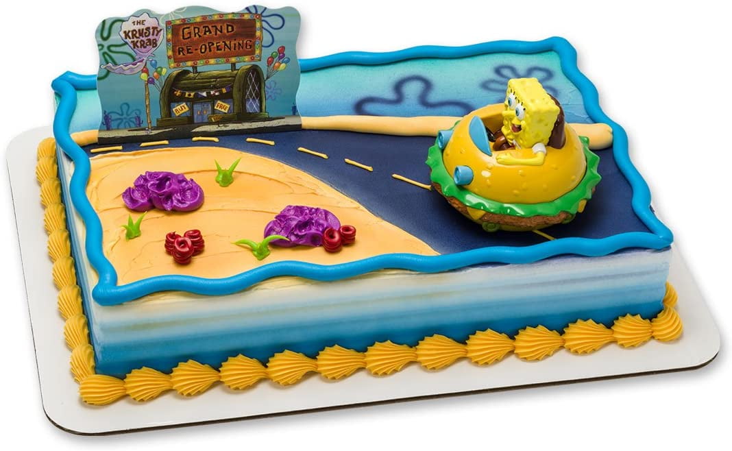 Spongebob Squarepants Krabby Patty Cake Topper Set Walmart Com Walmart Com