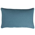thumbnail image 3 of Sunbrella Sorra Home  Indoor/Outdoor Corded Lumbar Pillow, Set of 2 Denim Blue 13" x 20", 3 of 5