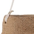 thumbnail image 4 of Cement Pot with Weave Design and Cotton Strap Handle,Large,Brown and White, 4 of 5