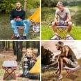 thumbnail image 4 of Rtyweth Camping Stool, Portable Mini Folding Stool, Lightweight Camp For Fishing Compact Collapsible Hiking, Footstool Travel, 4 of 8