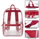 thumbnail image 2 of Mochila Trail maker de PVC transparente transparente para niños, color rojo, 2 of 7