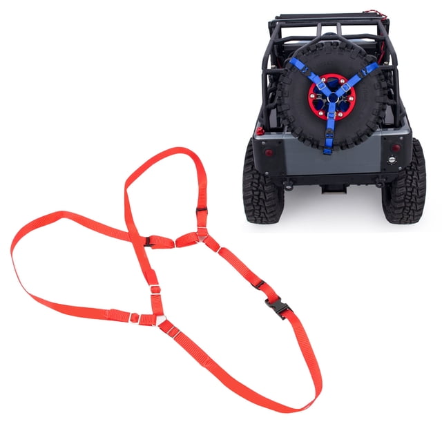 Sangle en Y pour Pneu RC, Kit de Sangle de Pneu RC Haute Résistance pour Voitures RC 1/10 Rouge, Bleu, Noir