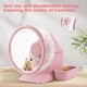 thumbnail image 3 of 4 in 1 Silent Large Hamster Wheel Multifunctional Hamster Running Wheel Quite Running Spinner Wheel Accessories with Food Bowl Water Bottle for Hamsters Dwarf Gerbil (pink), 3 of 5
