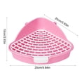 thumbnail image 3 of Pet Litter Tray Bunny Potty Potty Training Toilet Seat Small Animal Toilet Large Mesh Design Rabbit Litter Box Pet Training, 3 of 6