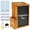 Brown-6.85*3.86*9.72in, variant on OKYMOTOR Suggestion Box with Slot and Lock Wood Donation Box with 10 Suggestion Cards and 3 Erasable Pens,8.11*6.5*7.76in