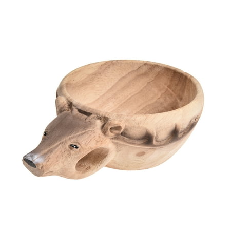 

Viugreum Kuksa Rubber Wooden Water Cup Hand Carved Animal Head Cup