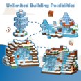 thumbnail image 4 of Bloques de construcción magnéticos BrightBlox 120 piezas IceCastle, 4 of 7