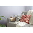 thumbnail image 4 of 26" x 26" Simply Daisy Alexys Polyester Accent Pillow, Orange-Red Qty 1, 4 of 5
