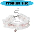 thumbnail image 3 of Elegant Lace Bowknot Designs Crystals Accent Chokers Necklace Alloy Chain for Women Gift Giving, 3 of 4