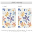 thumbnail image 4 of Yayeee Garden Flag 12" x 18" Double Sided Outdoor Yard Lawn Holiday Decorations, Blue Retro Flower, 4 of 6