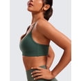 thumbnail image 4 of Sostén CRZ YOGA Butterluxe sin varillas, escote en V, verde oscuro, talla XS, 4 of 6