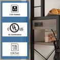 thumbnail image 4 of CazToi Industrial 6-Tier Bakers Rack with Power Outlet Ideal for Kitchen, Dining & Living Room, 4 of 8