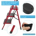 thumbnail image 4 of Uxcell Almohadilla para pies de escalera, Almohadilla antideslizante de goma para escalera, Accesorios de reemplazo para escalera, Gris, 4Pack, 4 of 6