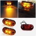 thumbnail image 3 of EXHUMKY 4Ud Luces LED De Lateral Rojo Oscuro Para Camiones Y Remolques Con Protección IP67, 3 of 6