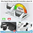 thumbnail image 3 of PS5 Cooling Stand with Controller Charger, OIVO 3 Levels Adjustable Fans Speed, PS5 Accessories for Playstation 5 Console with Headset Holder, 15 Game Slots, 3 of 6